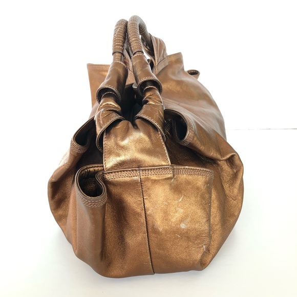 LOEWE Metallic Bronze Soft Leather Hobo Tote - Picture 3 of 14